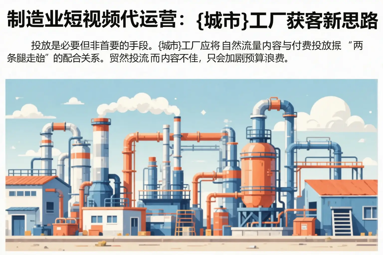 制造业短视频代运营:铁门关工厂获客新思路