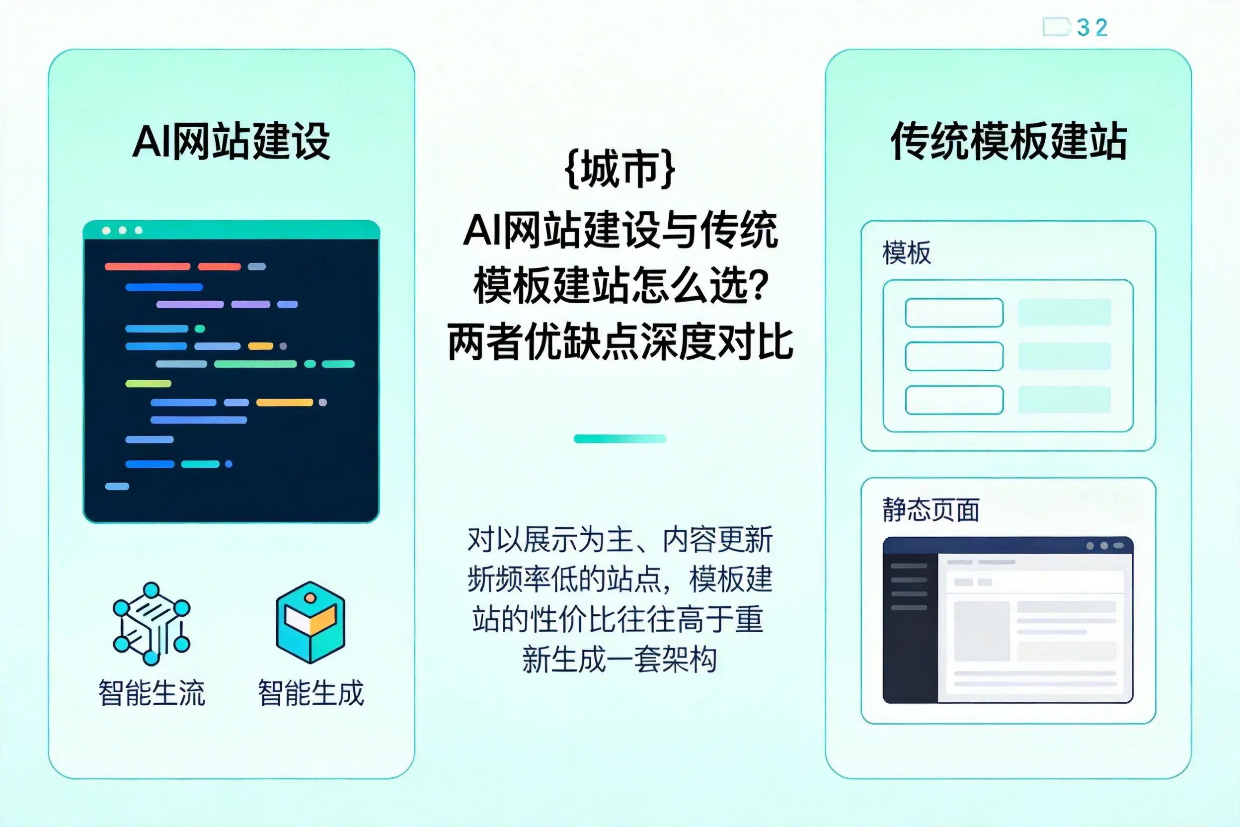 铁门关AI网站建设与传统模板建站怎么选?两者优缺点深度对比