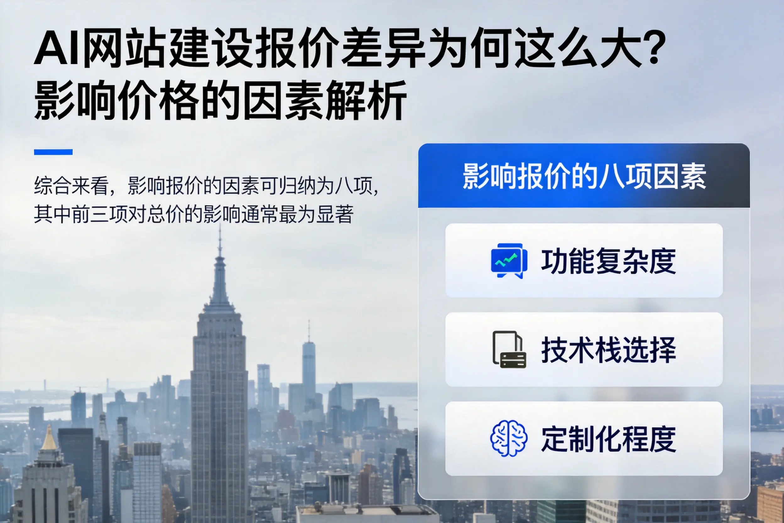铁门关AI网站建设报价差异为何这么大？影响价格的因素解析