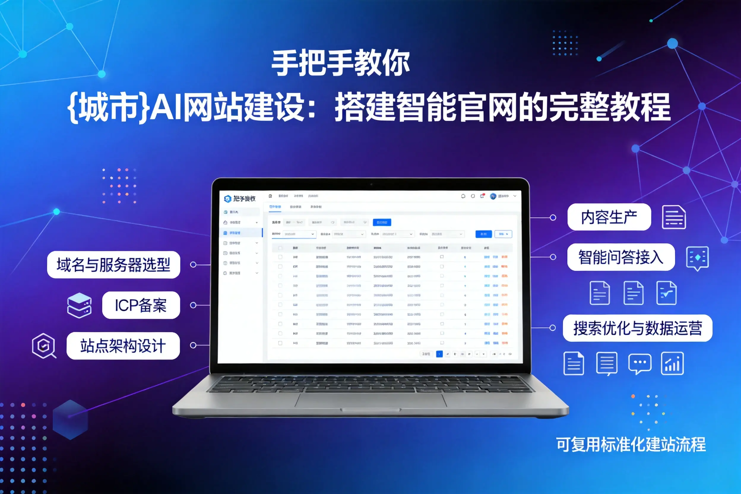 手把手教你铁门关AI网站建设：搭建智能官网的完整教程