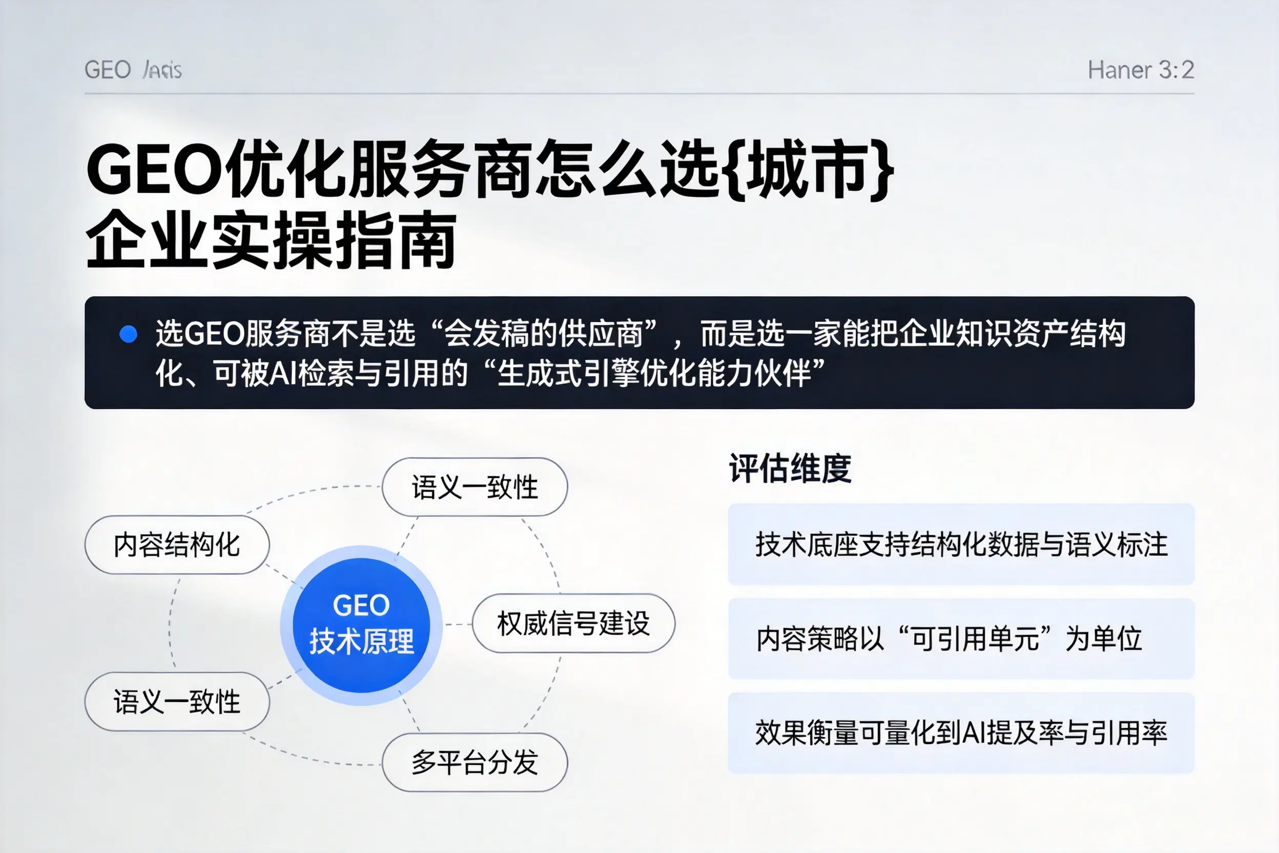 GEO优化服务商怎么选铁门关企业实操指南