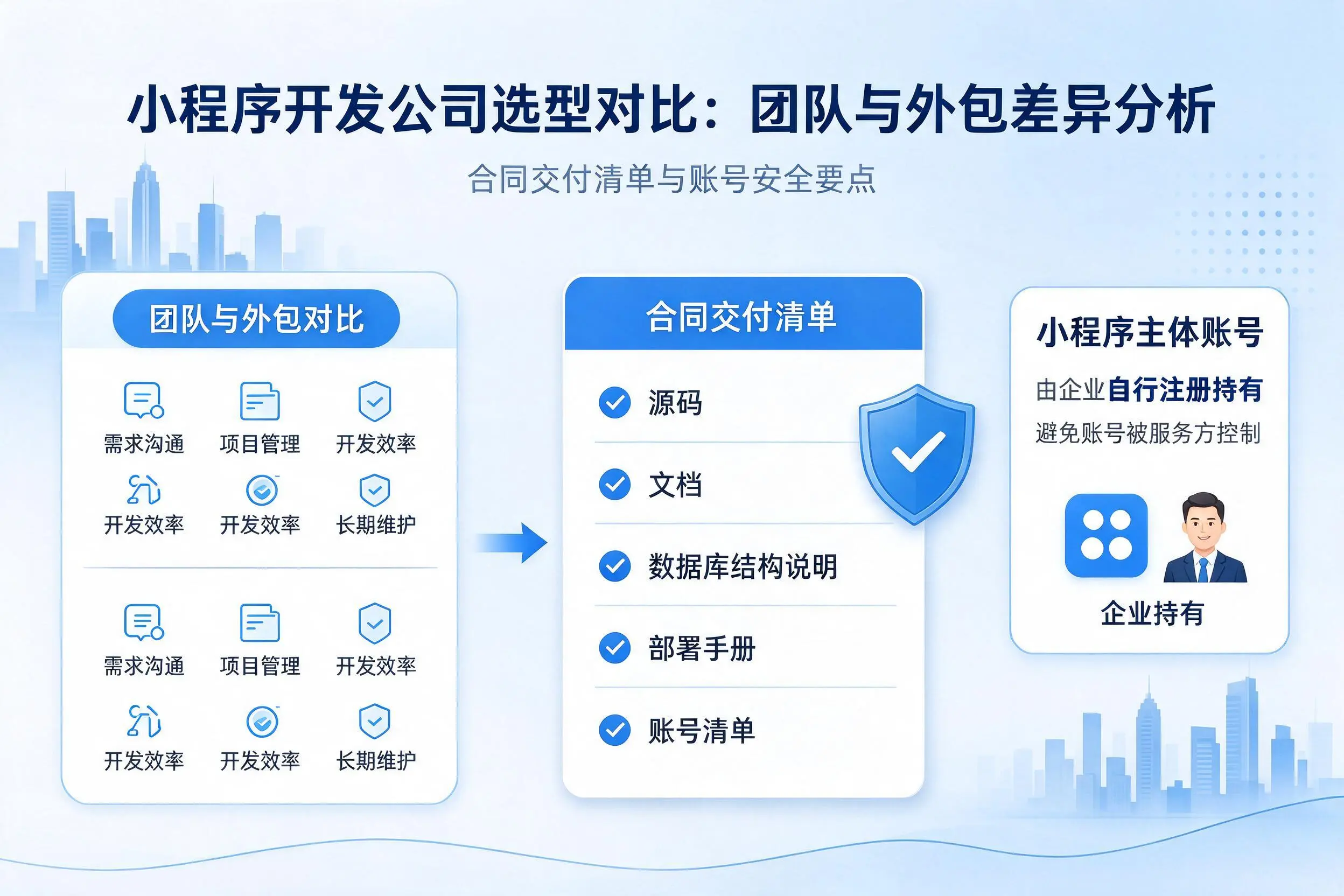 铁门关小程序开发公司选型对比：团队与外包差异分析