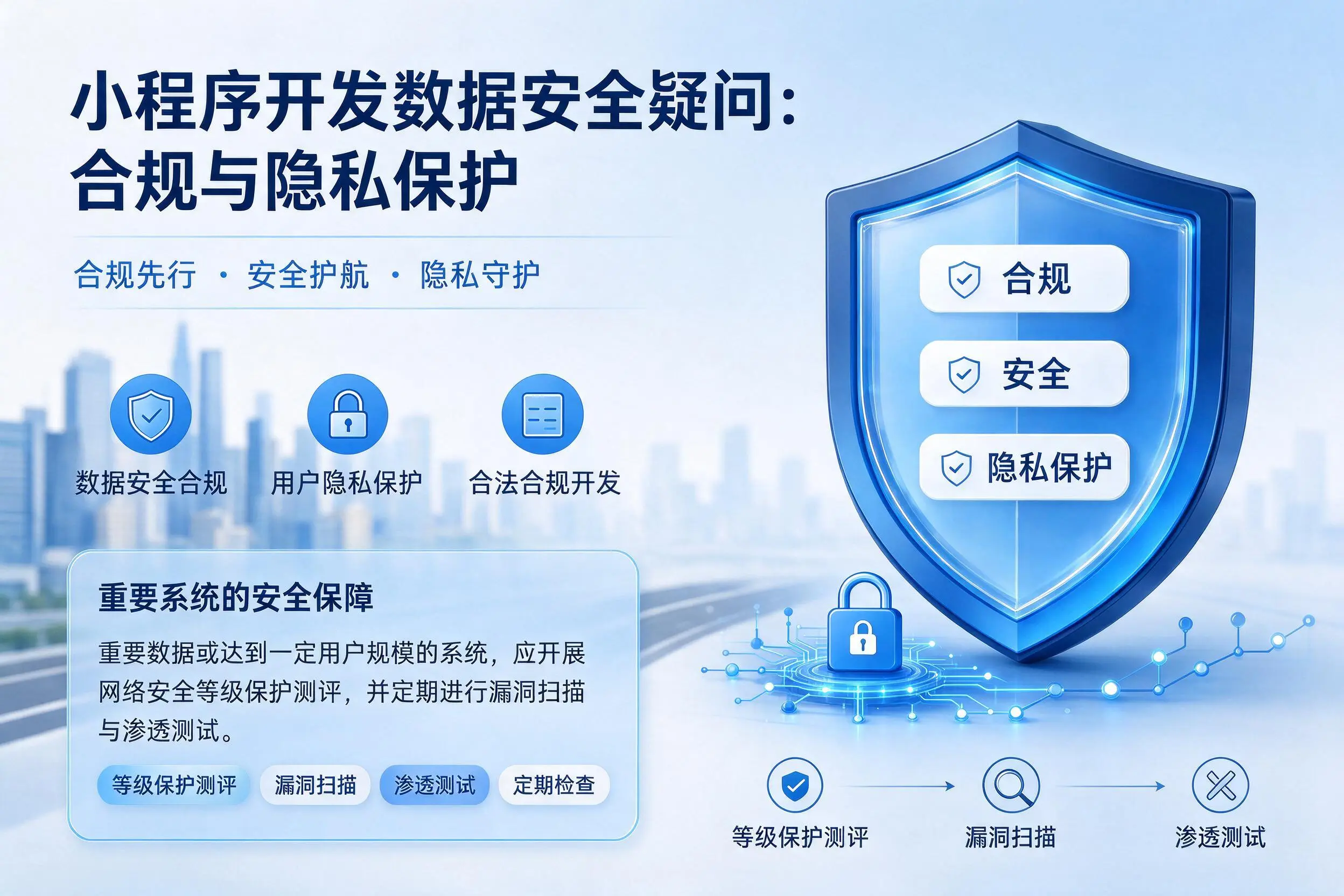 铁门关小程序开发数据安全疑问：合规与隐私保护