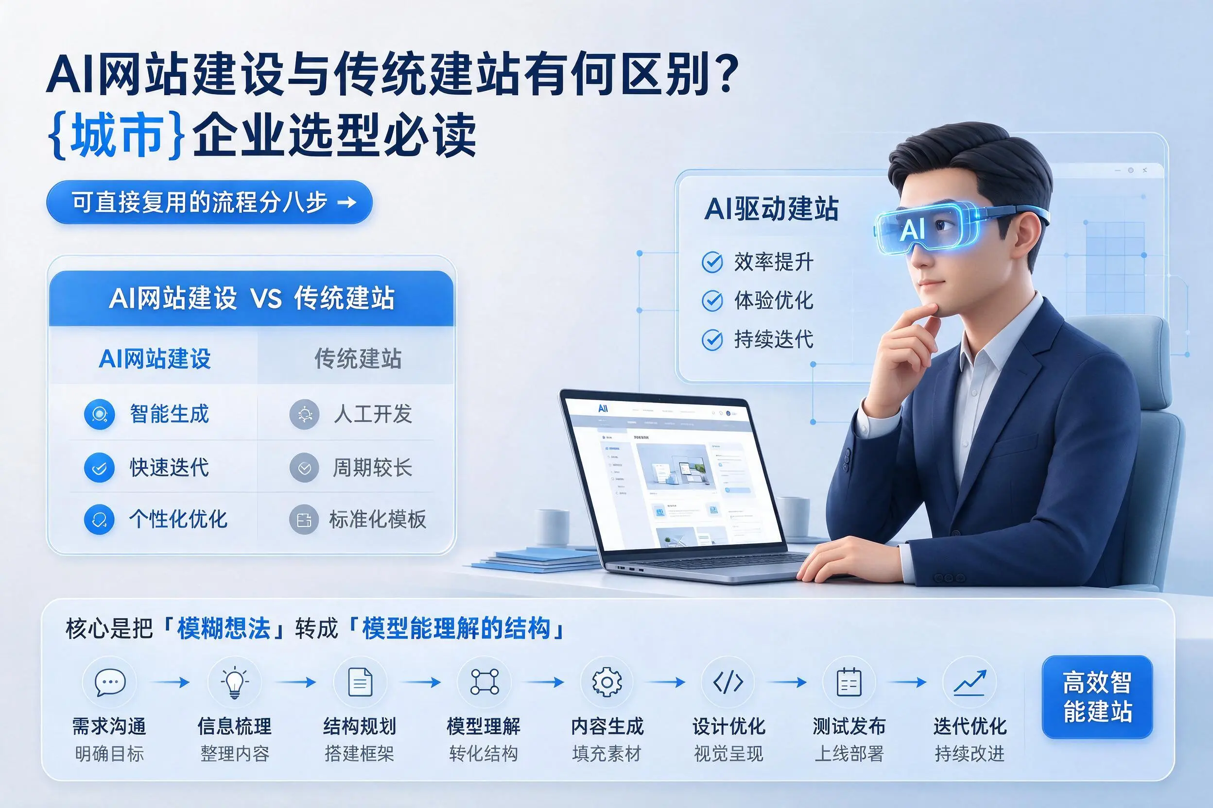 AI网站建设与传统建站有何区别？铁门关企业选型必读